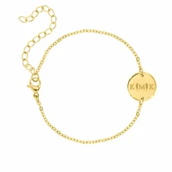 Finaste Letter armband 3 initialen Goud Kleurig Clearance