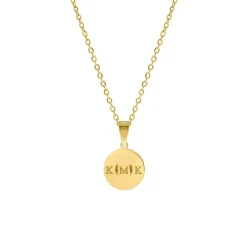 Finaste Letter ketting 3 initialen goud kleurig Hot