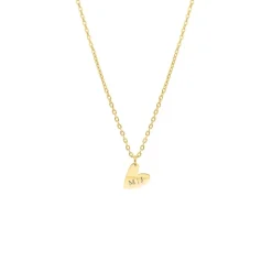 Finaste Letter ketting hartje goudkleurig Online