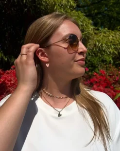 Finaste Letter ketting hartje goudkleurig Online