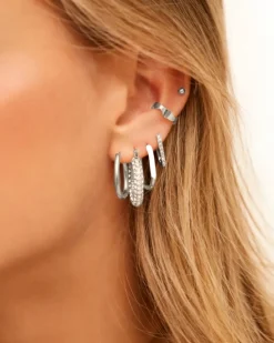 Finaste Little shiny hoops Discount