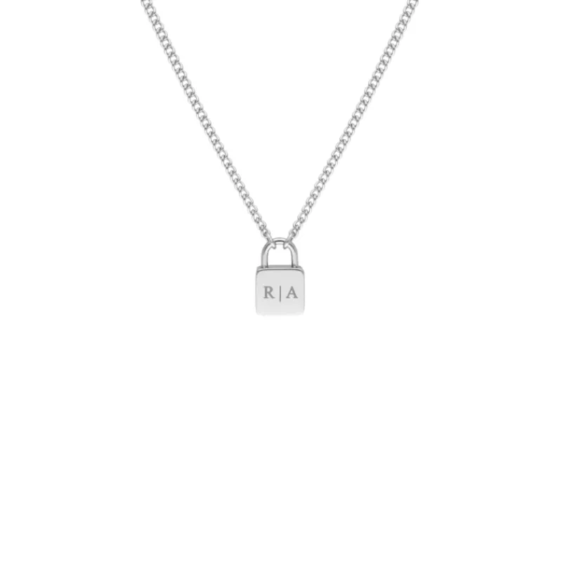 Finaste Lock ketting met jouw gravering Hot