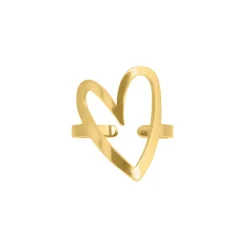 Finaste Love heart ring goldplated Clearance