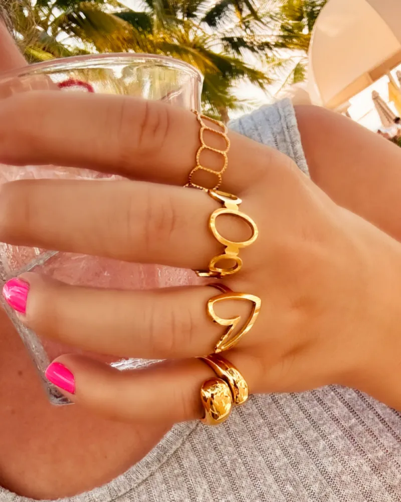 Finaste Love heart ring goldplated Clearance