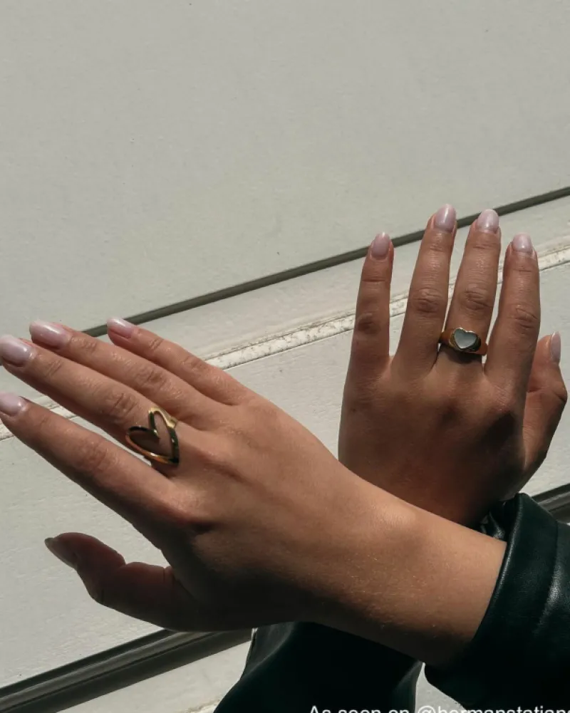 Finaste Love heart ring goldplated Clearance