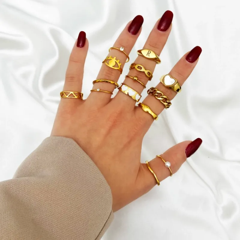 Finaste Love ring fashionista goudkleurig Sale