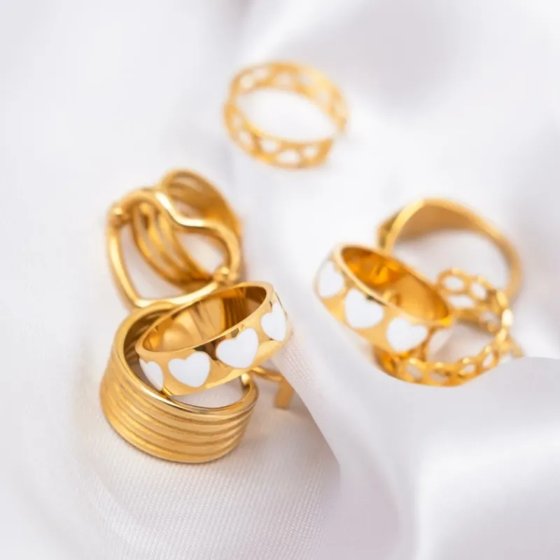Finaste Love ring fashionista goudkleurig Sale