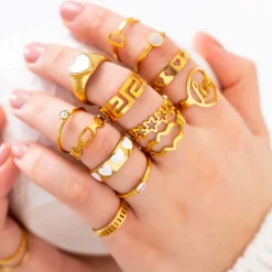 Finaste Love ring fashionista goudkleurig Sale