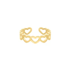 Finaste Lovely hearts ring goldplated Outlet