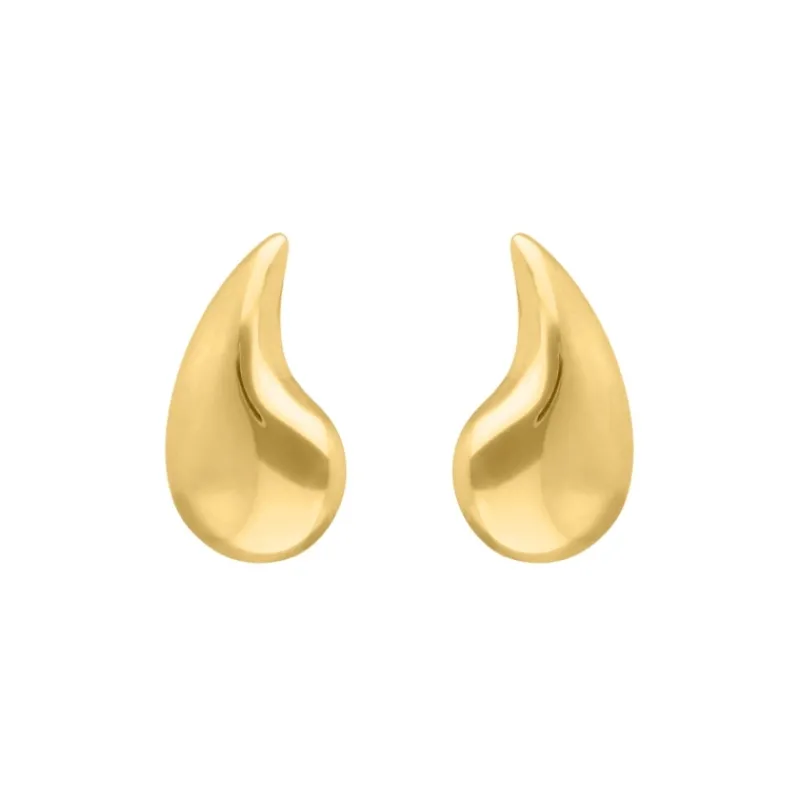 Finaste Luxe druppel oorbellen goudkleurig Sale