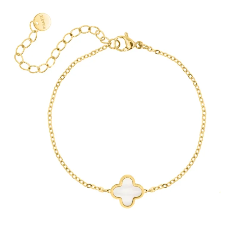 Finaste Luxury Clover armband kleur goud Hot