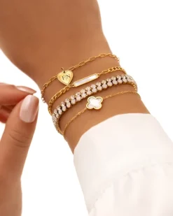 Finaste Luxury Clover armband kleur goud Hot