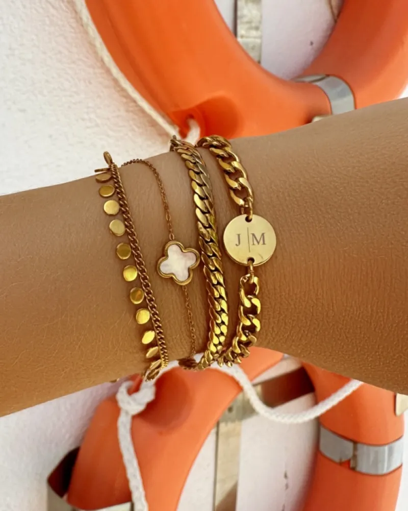 Finaste Luxury Clover armband kleur goud Hot