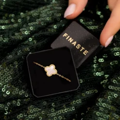 Finaste Luxury Clover armband kleur goud Hot