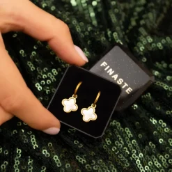 Finaste Luxury Clover oorbellen kleur goud Online