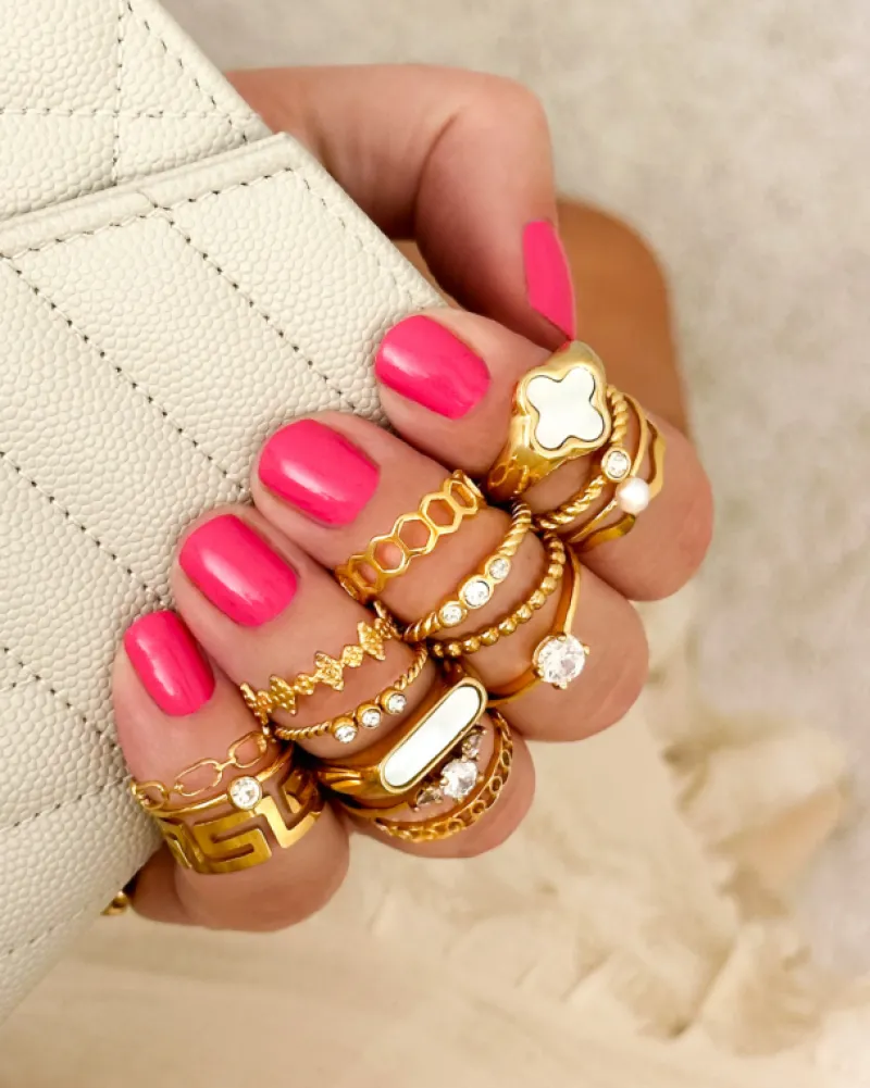 Finaste Luxury clover ring kleur goud Sale
