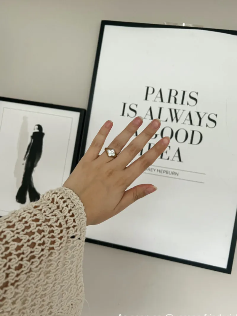 Finaste Luxury clover ring kleur goud Sale