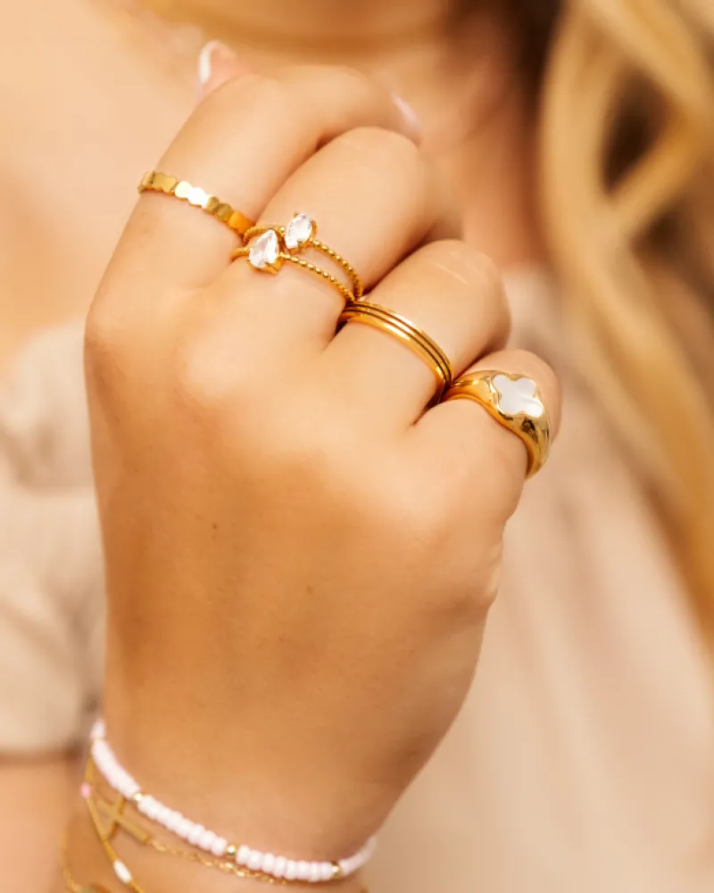 Finaste Luxury clover ring kleur goud Sale