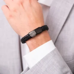 Finaste Mannen armband met vingerafdruk Sale