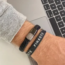 Finaste Mannen armband met vingerafdruk Sale