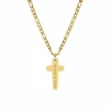 Finaste Mannen ketting kruis graveren goud kleurig Best