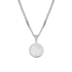 Finaste Mannen ketting met vingerafdruk Outlet