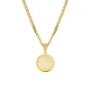 Finaste Mannen ketting met vingerafdruk goud kleurig Online