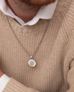 Finaste Mannen ketting met vingerafdruk Outlet