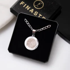 Finaste Mannen ketting met vingerafdruk Outlet