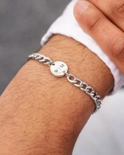 Finaste Mannen Schakelarmband Personaliseren Discount