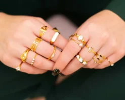 Finaste Maze ring goldplated Clearance