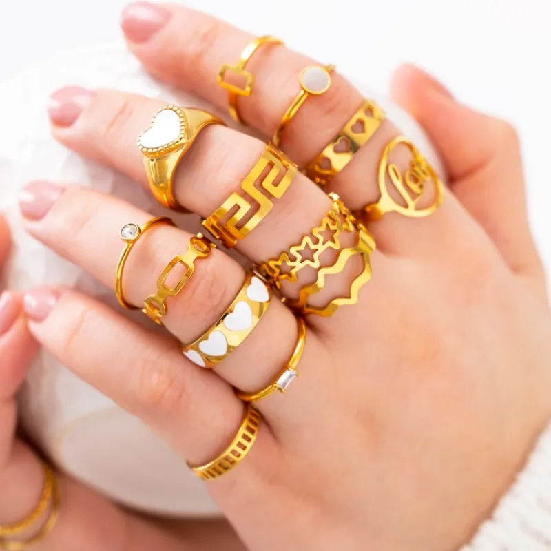 Finaste Maze ring goldplated Clearance