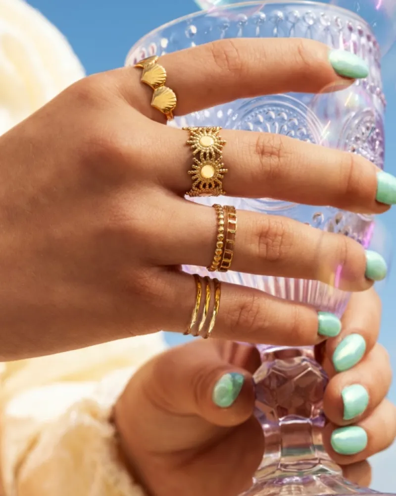 Finaste Mermaid ring goudkleurig Clearance