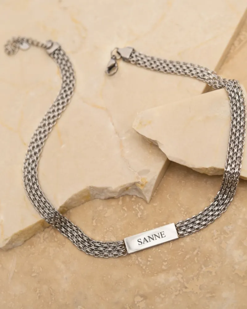 Finaste Mesh ketting graveerbaar New