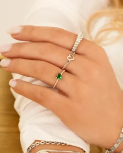 Finaste Mini open heart ring Best