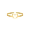 Finaste Mini open heart ring goldplated Outlet