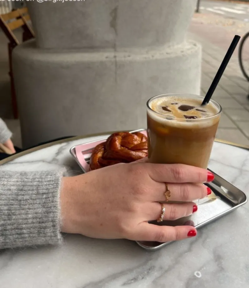 Finaste Mini open heart ring goldplated Outlet