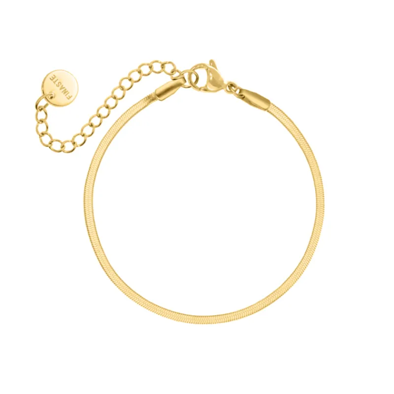 Finaste Mini snake armband goudkleurig Discount