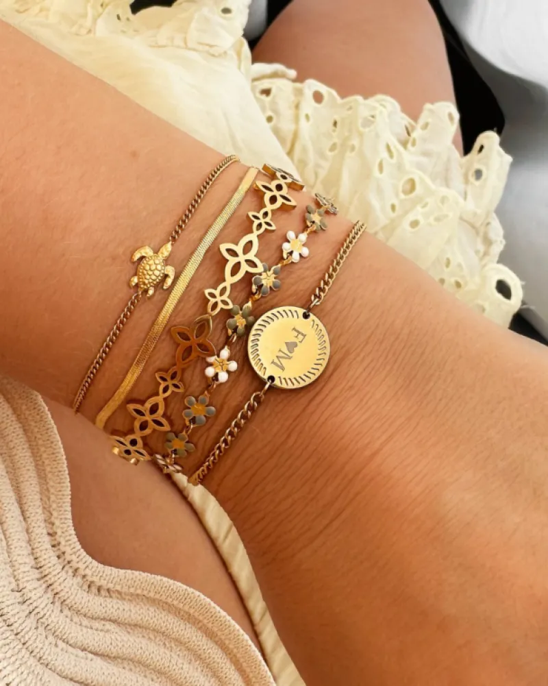 Finaste Mini snake armband goudkleurig Discount