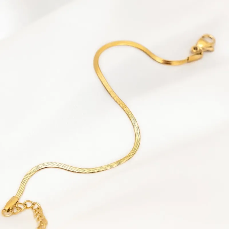 Finaste Mini snake armband goudkleurig Discount