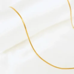 Finaste Mini snake ketting goudkleurig Outlet