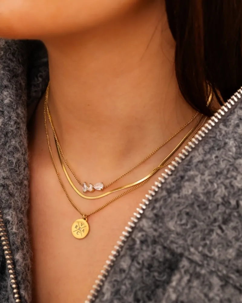 Finaste Mini snake ketting goudkleurig Outlet