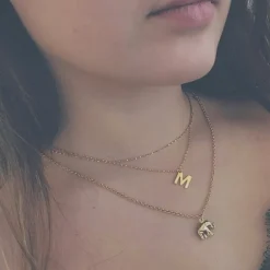 Finaste Minimalistische Fijne Ketting Goud Kleurig Hot