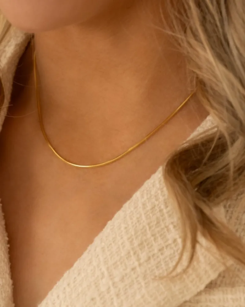 Finaste Minimalistische ketting musthave goudkleurig Outlet