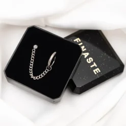 Finaste Minimalistische ketting oorbel Fashion