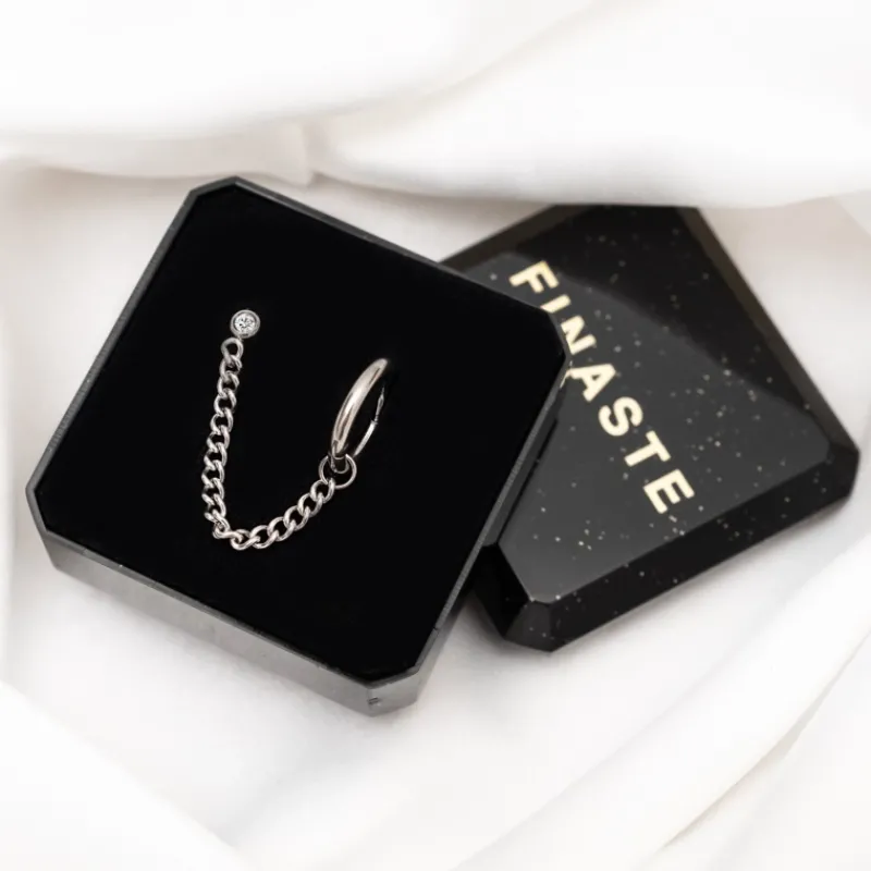 Finaste Minimalistische ketting oorbel Fashion