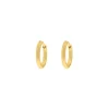 Finaste Minimalistische oorringetjes 15 mm goudkleurig Fashion