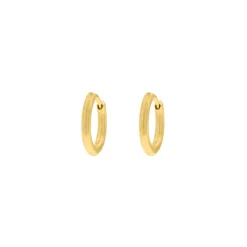 Finaste Minimalistische oorringetjes 15 mm goudkleurig Fashion