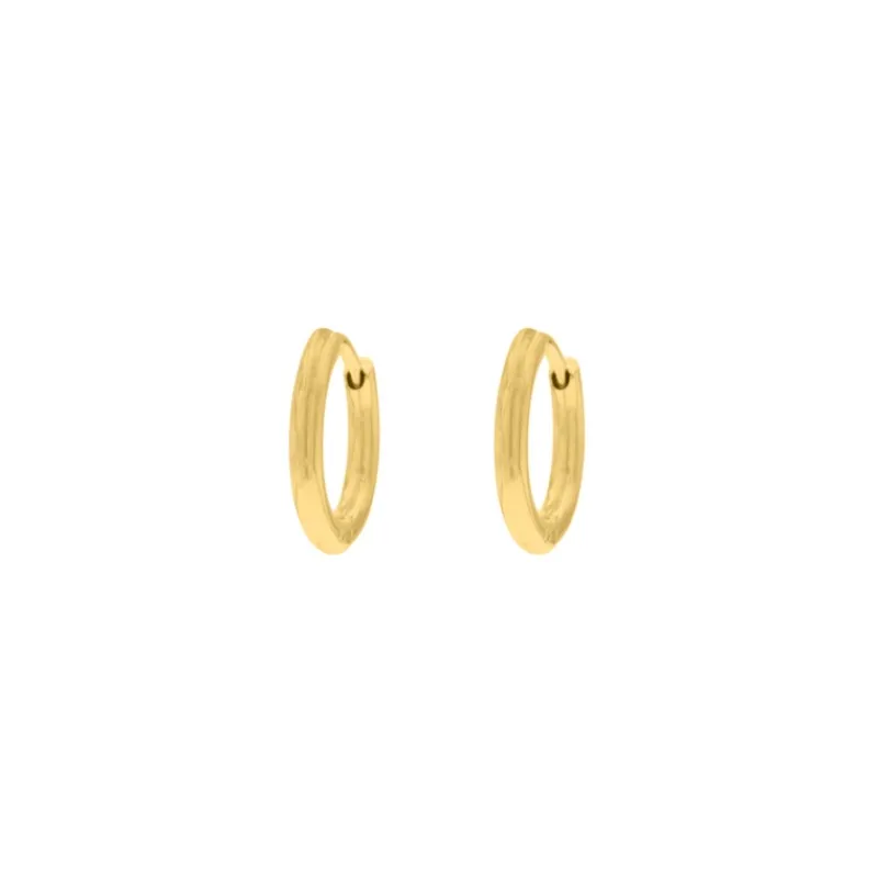 Finaste Minimalistische oorringetjes 15 mm goudkleurig Fashion