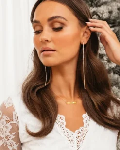 Finaste Moeder Dochter Kettingen set Graveerbaar Goudkleurig Fashion
